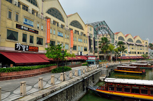 河畔欧式风情商业街