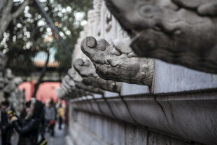 石兽雕刻近景