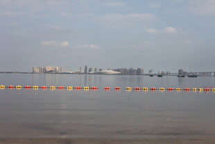 湛江海上施工场景