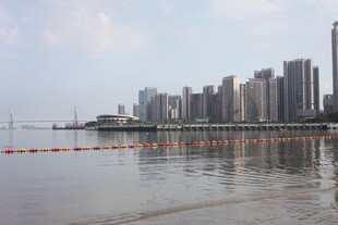 湛江海滨城市天际线景观