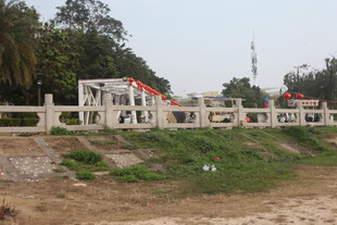 中式白色围栏景观