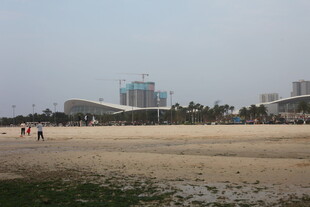 湛江海滨城市沙滩风光