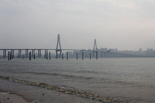 湛江江边大桥远景