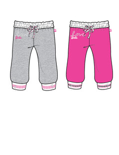 女童可爱休闲裤两条装