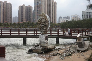 海滨城市景观中的特色雕塑