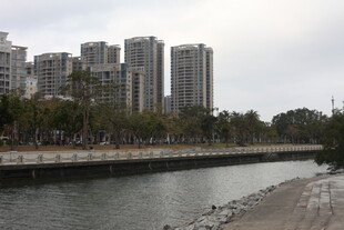 河畔高楼景观
