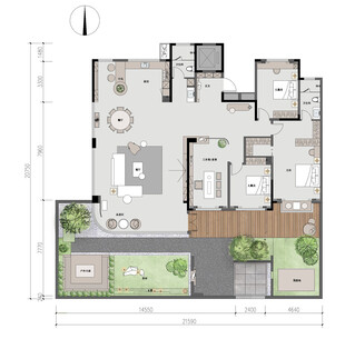 现代住宅平面图设计
