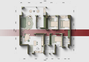 现代简约风格室内平面图