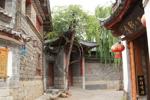 古巷庭院中式建筑景致