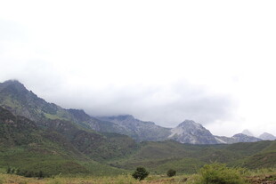 云雾缭绕的青翠山峦