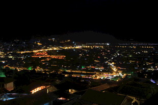 城市璀璨夜景俯瞰图