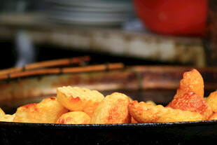 金黄酥脆的美味炸物