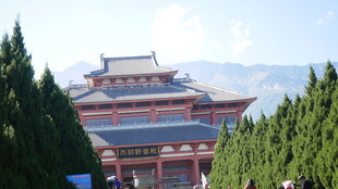 山林间的中式古建筑