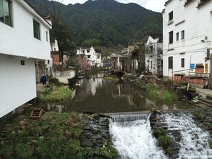 婺源江南水乡小巷流水景致