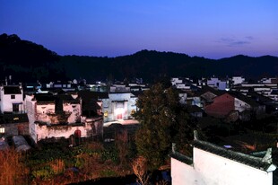 婺源山村暮色美景