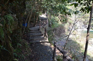 婺源山间幽静石阶小径