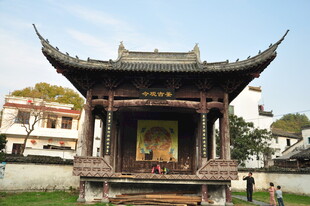 婺源古色古香中式传统阁楼