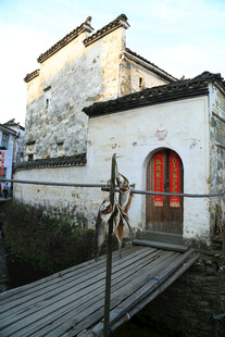 婺源江南水乡古宅临水景致