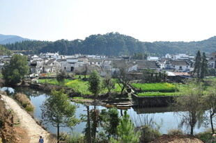 婺源江南水乡田园村落美景