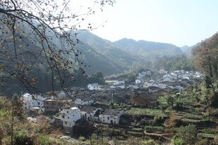 婺源山村美景俯瞰图