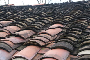 婺源传统瓦片屋顶