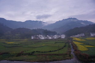 婺源山间田园村落美景
