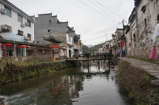 婺源江南水乡古镇小河风景