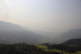 婺源山间美景 朦胧绿意入眼帘