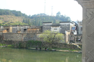 婺源江南水乡古朴村落景致