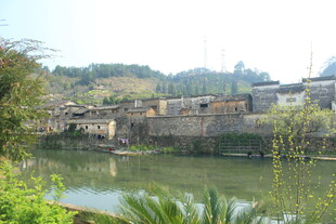 婺源宁静水乡村落景观