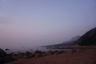黄昏海边景色