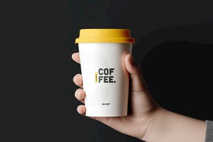 手持咖啡杯样机