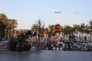 城市户外停车及绿植景观