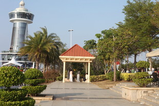 海滨公园休闲景致