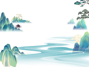 山水背景