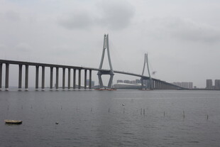 跨海大桥横跨海面