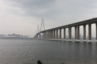 海上大桥远景图