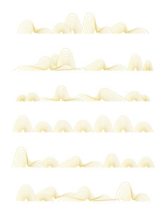 中式山水祥云花纹