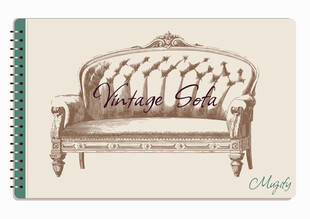 线圈本 复古沙发手绘稿
