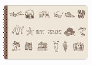 线圈本 16款入度假小物