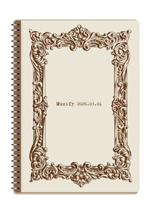 线圈本 复古欧式边框