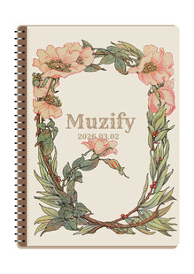 线圈本 彩色植物边框