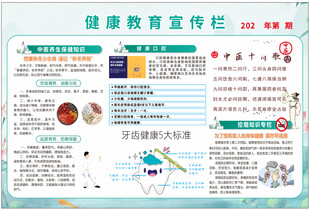 健康教育宣传栏内容展示