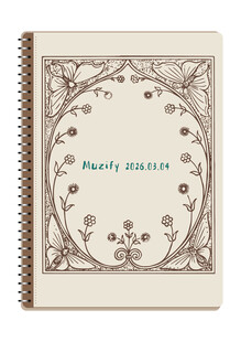 线圈本 复古边框