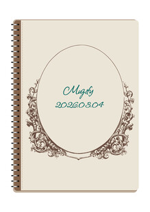 线圈本 复古边框