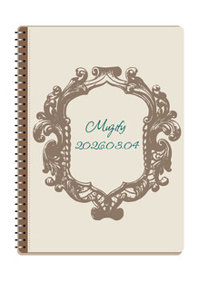 线圈本 复古边框