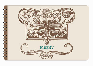 线圈本 复古边框