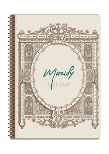 线圈本 复古边框