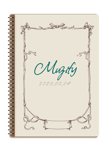 线圈本 复古边框