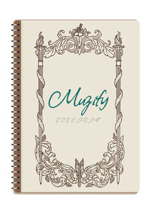 线圈本 复古边框